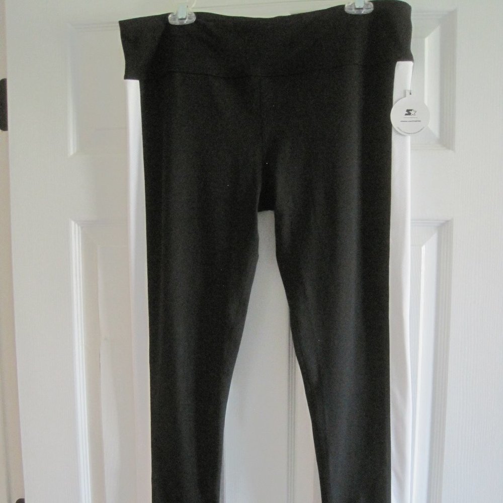 STARTER DRI-STAR BLACK AND WHITE JOGGERS PANTS XL NWT $70.00